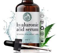 Sérum à l'acide hyaluronique complet Foxbrim - sérum anti-âge hydratant pour le visage - hydrate la peau et estompe les ridules - Ingrédients premium avec vitamine C, thé vert, huile de jojoba et d'hamamélis de Virginie - naturel et biologique - 30 ml