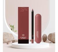 Sérum à Lèvres & Crayon Lèvres 3 Teintes - Chair, Rouge, Marron, Baume Hydratant, Maquillage Naturel, Nourrissant & Protecteur, 100g, Set Soin Lèvre