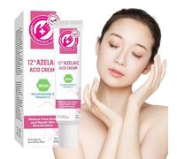 Sérum Acide Azélaïque 12%, Crème Anti-Acné et Anti-Rougeurs, Soin Éclaircissant pour Peau Grasse, Mixte et Sensible, Sérum Visage Unifiant Teint