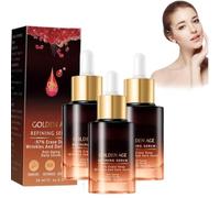 Sérum affinant Golden Age, sérum jeune âge d'or, sérum anti-âge Boost de collagène, sérum visage, raffermit la peau pour tous les Types de peau (3PCS)