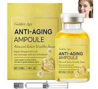 Sérum ampoule anti-âge pour le visage | Essence hydratante brillante à l'or colloïdal | Formule botanique régénérante pour une peau plus lumineuse (1 pièces)