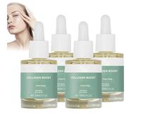 SéRum Anti-âGe Au CollagèNe Luxeveria Avec Vitamine C - Huile-Essence Lissante Pour Le Visage, Fortifiante Et Hydratante Pour Tous Types De Peau, Raffermissante Pour Une Hydratation Intense (4 PCS)