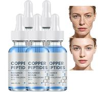 Sérum anti-âge aux peptides de cuivre pour le visage, sérum raffermissant et hydratant pour le visage, sérums au collagène pour le visage, sérums anti-âge à l'acide hyaluronique (5PCS)