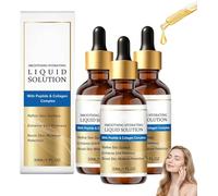 Sérum Anti-âge GloraMD, GloraMD Face Lift Serum, Liquid Solution, Anti Rides Puissant Immediat, Serum Anti Age Avec Peptide Et Collagène, Instant Face Lift Serum, Raffermit Et Lisse Les Ridules (3PC)