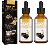 Sérum Anti-Cheveux Gris, Anti-Greying Hair Serums, Sérum Pour Cheveux Gris, Huile Capillaire Réparatrice, Pour Cheveux, Natural Hair Darkening Serum, Natural Ganoderma Hair Oil (30ML, 2PC)