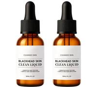 Sérum Anti Points Noirs Nez & Visage, Réducteur de Pores pour Pores Obstrués et Dilatés, Nettoyant Profond Clarifiant pour Peaux Grasses à Imperfections, Réduit l’Apparence, 30ml (2pcs)