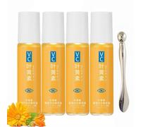 Sérum Anti-Rides à La Lutéine,Huile Essentielle De Lutéine,Lutein Eye Serum,Serum Contour Des Yeux,Serum Yeux Anti Cernes Et Poche,Anti-Rides Immédiat,Améliore Les Rides,Avec Bâton De Massage (4Set)