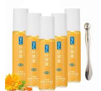 Sérum Anti-Rides à La Lutéine,Huile Essentielle De Lutéine,Lutein Eye Serum,Serum Contour Des Yeux,Serum Yeux Anti Cernes Et Poche,Anti-Rides Immédiat,Améliore Les Rides,Avec Bâton De Massage (5Set)