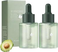 Sérum anti-rides à l'avocat, essence hydratante visage, huile visage anti-âge, réduit les rides, laisse la peau plus lisse et plus ferme, convient à tous les types de peau.