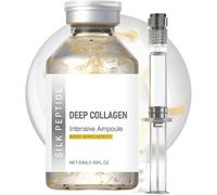 Sérum anti-rides au collagène intense - Sérum hydratant en ampoules au collagène et aux peptides de soie, pour une peau lisse et éclatante, 50 ml