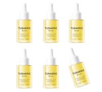 Sérum au curcuma et au lait, sérum au curcuma pour le visage, sérum anti-taches brunes, sérum à la vitamine C, huile de curcuma pour le visage, sérum hydratant anti-âge (6pcs)