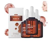 Sérum au glutathion avec 20 000 ppm de glutathion, améliore l'éclat, formulé avec de la niacinamide, sérum hydratant pour le visage, réduit les ridules, pour taches brunes la pigmentation (3PCS)