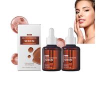 Sérum au glutathion avec 20 000 ppm de glutathion et de peptides, base de maquillage perfectrice de pores, revitalise le teint, réduit les taches brunes, uniformise l'éclat du teint (2 bouteilles)