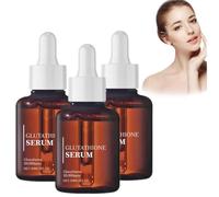 Sérum au glutathion, niacinamide et acide hyaluronique, sérum au glutathion avec 20 000 ppm de glutathion, soins coréens pour la peau, revitalise le teint, hydrate en profondeur (3 pièce)