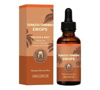 Sérum Autobronzant - Éclat Progressif, Flacon 50ml avec Compte-gouttes, Liquide Soyeux, Finition Mate, Soin pour Hommes et Femmes Idéal en Vacances au Bord de et Piscine Intérieure