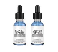 Sérum aux peptides de cuivre GHK-Cu + Acide hyaluronique | Sérum visage anti-âge raffermissant, anti-rides et hydratant intense | Sérum repulpant et élastifiant pour tous types de peau (2 PCS)