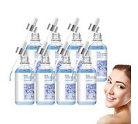 Sérum aux peptides de cuivre, sérum visage polypeptide, lotion anti-rides aux peptides de cuivre, lotion visage anti-âge pour les ridules et les rides, hydratante et raffermissante (8 bouteilles)