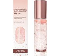 Sérum Brume Jelly Éclat au Collagène Rose PDRN, Spray Facial Hydratant à l’Eau de Collagène, Brume Légère Hydratante pour l’Éclat et le Confort de la Peau, Soin Quotidien en Spray 100 ml (1pcs)