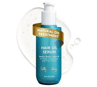 Sérum capillaire à la kératine et à l'huile d'argan du Maroc, huile lissante anti-frisottis et réparatrice de la chaleur de qualité professionnelle, nourrit en profondeur les cheveux secs et abîmés