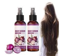 SéRum Capillaire à L'Oignon Et Au Romarin, Spray à L'Huile D'Oignon Rouge Pour La Pousse Des Cheveux, Spray D'Huile Capillaire Hydratante Pour Le Cuir Chevelu Et Les Cheveux SéRum Capillaire (2 PCS)