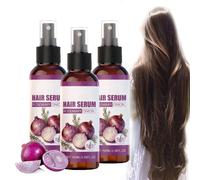SéRum Capillaire à L'Oignon Et Au Romarin, Spray à L'Huile D'Oignon Rouge Pour La Pousse Des Cheveux, Spray D'Huile Capillaire Hydratante Pour Le Cuir Chevelu Et Les Cheveux SéRum Capillaire (3 PCS)