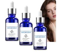 Sérum capillaire fortifiant aux peptides de cuivre GHK-Cu, fortifiant pour cheveux secs et abîmés, soin nourrissant du cuir chevelu, huile légère sans rinçage pour des cheveux lisses et (3pcs)