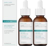 Sérum Capillaire Peptides pour Cheveux Clairsemés, Sérum Cuir Chevelu Sans Rinçage pour l’Apparence de la Repousse, du Volume et de la Densité, Tous Types de Cheveux, 60 ml (2pcs)