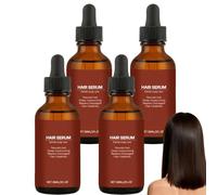 Sérum capillaire quotidien léger à absorption rapide, pour l'hydratation des cheveux et le confort du cuir chevelu, sérum capillaire non gras, sérums capillaire portable avec compte-gouttes. (4PCS)