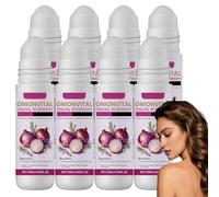 Sérum capillaire roll-on à l'oignon et au romarin pour la croissance des cheveux et sérum nourrissant pour le cuir chevelu, traitement volumisant pour des cheveux plus épaiset chevelure dense. (8PCS)