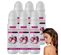 Sérum capillaire roll-on à l'oignon et au romarin pour la croissance des cheveux et sérum nourrissant pour le cuir chevelu, traitement volumisant pour des cheveux plus épaiset chevelure dense. (6PCS)