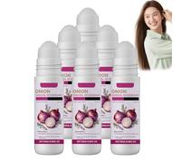 SéRum Capillaire Roll-On à L'Oignon Et Au Romarin, SéRum Capillaire Romarin-Oignon, Spray à L'Huile D'Oignon Rouge, Capil/laire Roll-On Au Rom/arin, Cheveux Plus Denses, Sé/Rum Anti-Chute (6 PCS)