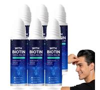 Sérum capillaire roll-on au romarin pour la croissance des cheveux, sérum nourrissant pour le cuir chevelu des cheveux clairsemés, huile capillaire volumisante au romarin cheveux d'apparence. (6PCS)