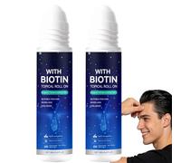 Sérum capillaire roll-on au romarin pour la croissance des cheveux, sérum nourrissant pour le cuir chevelu des cheveux clairsemés, huile capillaire volumisante au romarin cheveux d'apparence. (2PCS)