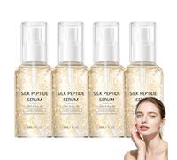 Sérum collagène profond aux peptides de soie, sérum aux peptides de cuivre pour le visage, sérums anti-âge coréens pour le visage au collagène et aux peptides, sérums hydratants coréens. (4PCS)