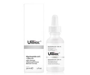 Sérum Concentré Anti-Taches, Niacinamide 10% + Zinc 1% Peeling Solution, Bio Sérum à l'Acide Hyaluronique, Agents Anti-Rides et Anti-Âge, 30 ml
