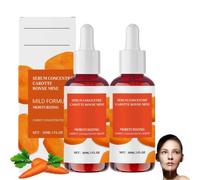 Sérum Concentré Bonne Mine Carotte,Huile De Carotte Serum Visage,Dark Spot Correcting Glow Serum,Anti-Pigmentation,éclaircit Les Taches Brunes,Reduce Taches De Rousseur,Soin De La Peau Coréen (2PC)