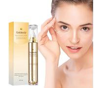 Sérum Contour des Yeux à Caféine, Roll On Sérum Anti-âge pour les Yeux, Crème pour les Yeux à Bille, Crème Réparatrice Hydratante pour les Yeux, Sérum de Soin pour Yeux avec Balle de Massage à 360 °