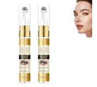 SéRum Contour Des Yeux à L'Acide Hyaluronique, Avec Bille De Massage, RéDuit Les Poches, Les Rides Et Les Ridules, Et AttéNue Les Cernes Et Les Poches.,2PCS