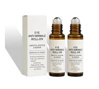 Sérum contour des yeux anti-rides à bille, sérum liftant instantané, bille d'huile de ricin raffermissante pour les poches et les cernes, hydratation intense, peau lisse (15ml, 2pc)