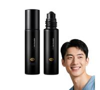 Sérum contour des yeux au rétinol pour homme, réduit les cernes - Sérum contour des yeux avec stick hydratant - Crème contour des yeux pour les cernes et les poches sous les yeux, 10ml (2 bouteilles)