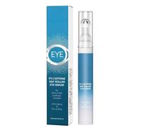Sérum contour des yeux roll-on à 5% de caféine. Son applicateur à bille massante à 360° hydrate, illumine et lutte contre le vieillissement. Il réduit efficacement les cernes, atténue les poches, est