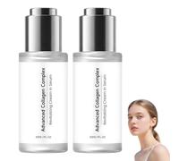 Sérum de collagène profond - Sérum anti-âge pour lisser les rides et ridules, hydratation et raffermissement de la peau, améliore l'élasticité de la peau, pour tous les types de peau (2 x 30 ml)