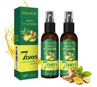 Sérum De Croissance Des Cheveux Au Gingembre, Prévention De La Perte De Cheveux, Traitement Du Cuir Chevelu, Cheveux Plus Épais Et Plus Longs Pour Accélérer La Croissance, Huile De Massage,-2pcs