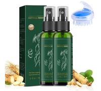 SéRum De Croissance Des Cheveux Au Ginseng En Spray Pour Hommes Et Femmes,SéRum De Repousse Des Cheveux Au Gingembre,Pour La Perte De Cheveux, L'éClaircissement Des Cheveux (2pcs)