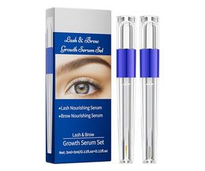 Sérum de croissance des cils - 12,8 x 5,5 x 1,9 cm | Lot de 2 liquides de croissance des sourcils et des cils | Sérum de beauté pour cils clairsemés, fins, faibles, sourcils et sourcils - Utilisation