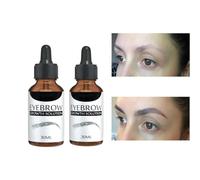 Sérum de croissance des sourcils liquide naturel intense pour croissance des sourcils - Solution nourrissante - Boost rapidement plus longtemps - Sérum de régénération rapide et plus long (2 pièces)