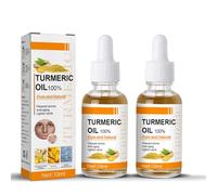Sérum de Curcuma Pour L'élimination Des Taches Sombres,2pc Huile de Sérum Correcteur de Taches Sombres au Curcuma Pour Le Visage et le Corps,Turmeric Dark Spot Corrector Serum, High Gloss Moisturizing