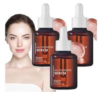 Sérum de glutathion, sérum de glutathion 2024 avec glutathion 20 000 ppm, niacinamide et acide hyaluronique, sérum de glutathion, améliore l'élasticité de la peau, revitalise le teint (3 pièces)