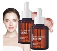 Sérum de glutathion, sérum de glutathion 2024 avec glutathion 20 000 ppm, niacinamide et acide hyaluronique, sérum de glutathion, améliore l'élasticité de la peau, revitalise le teint (2 pièces)