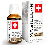 Sérum de luxe pour enlever les boutons noirs du visage et du corps, correction des taches de vieillesse cicatrice d'acné, anti-âge, blanchiment vitamine C bio marque suisse Magiclear 30 ml